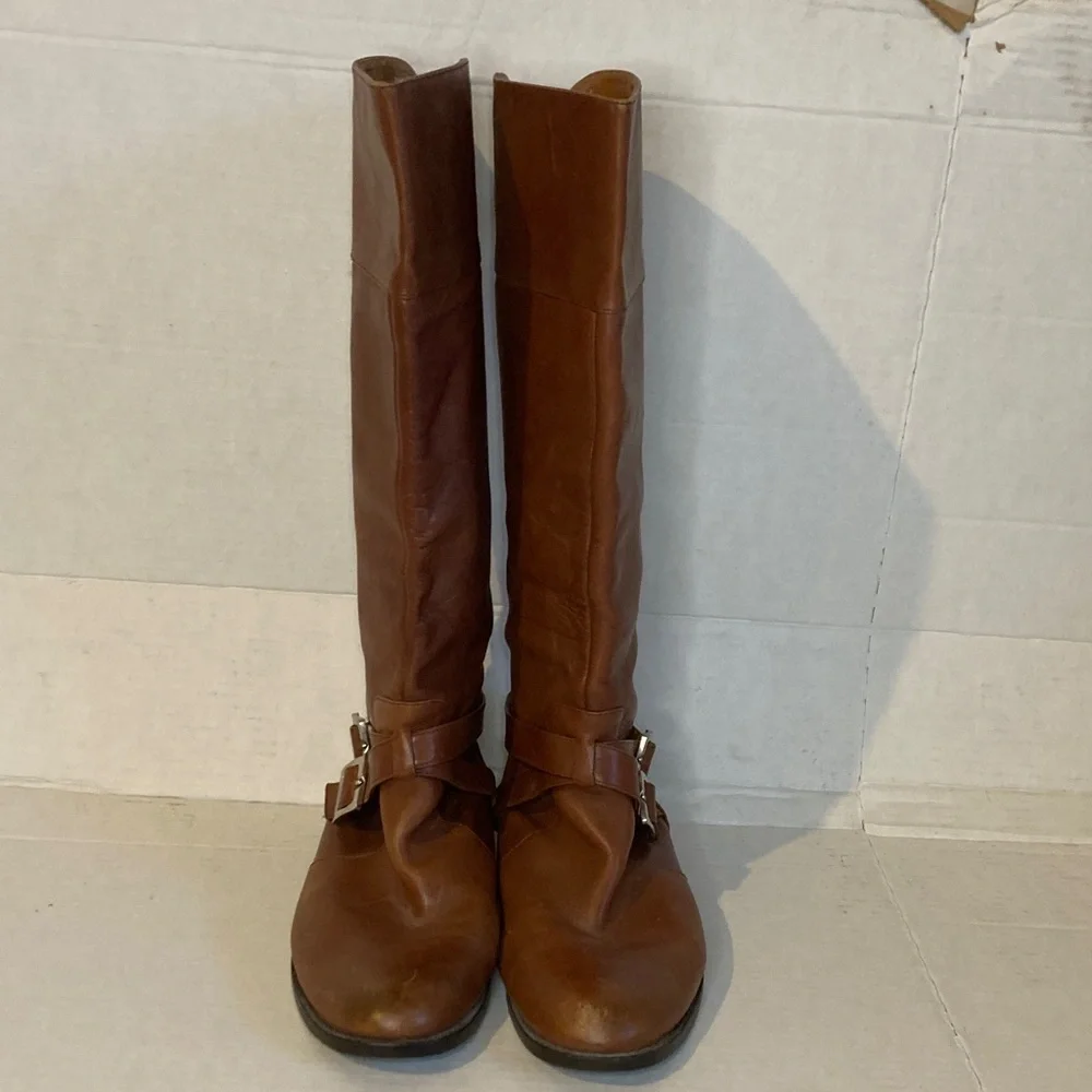 Calvin Klein Woman Brown Knee high Boots Size 7.5